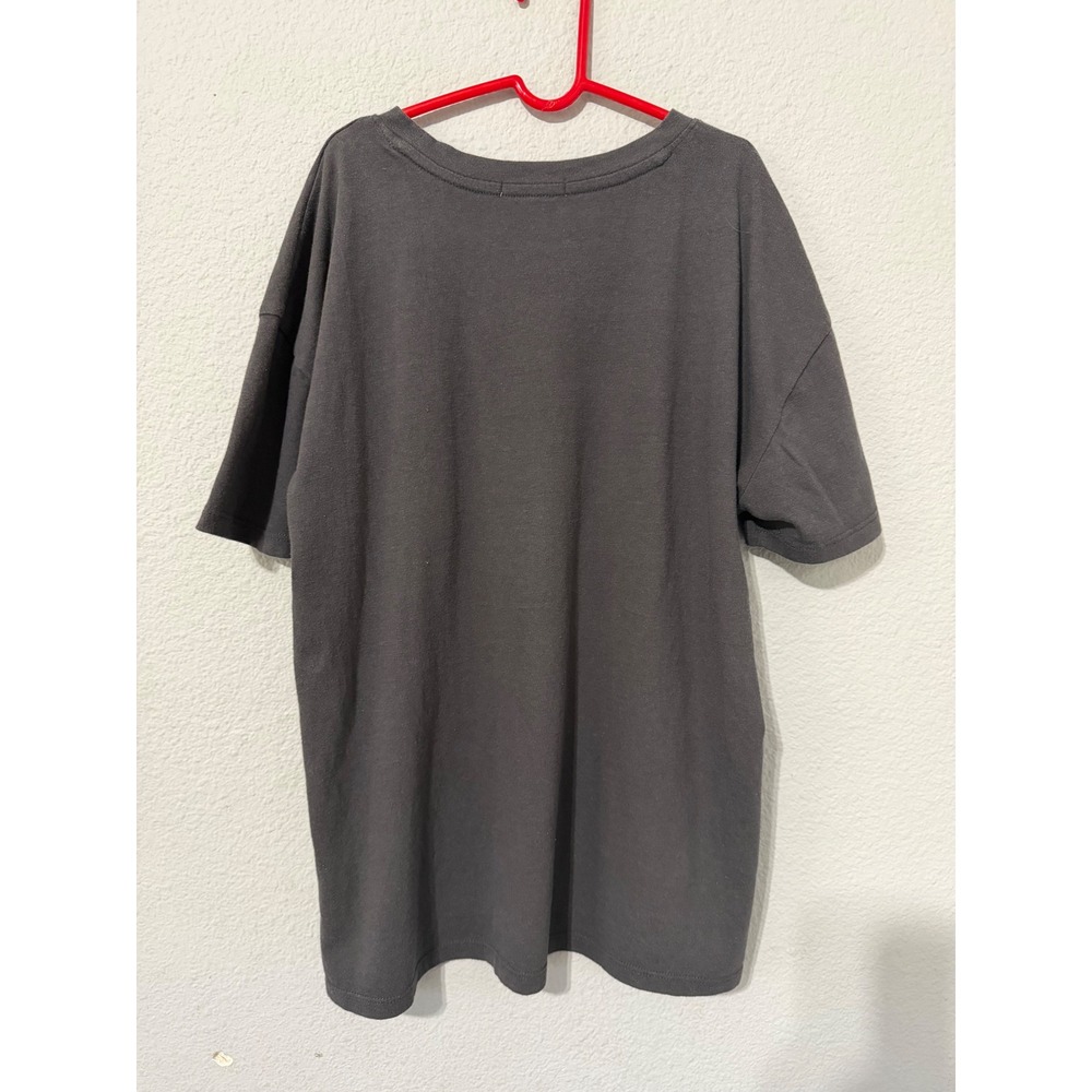 Maurices Womens T-Shirt XS Paris Sport Club Tennis Graphic Charcoal Grey Boxy - Picture 4 of 14